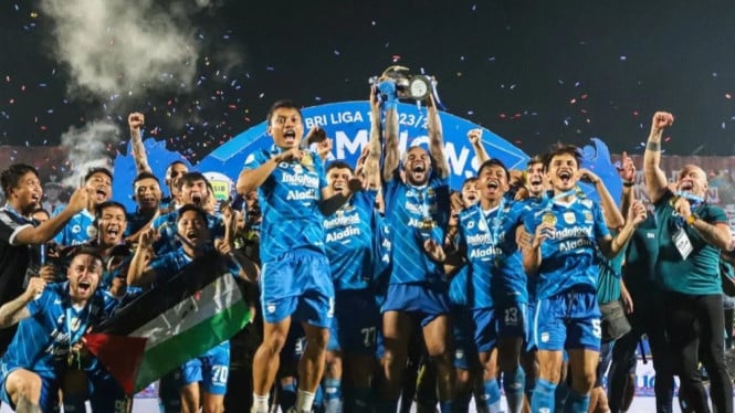 Persib Bandung rebut juara BRI Liga 1 Tahun 2023/2024.