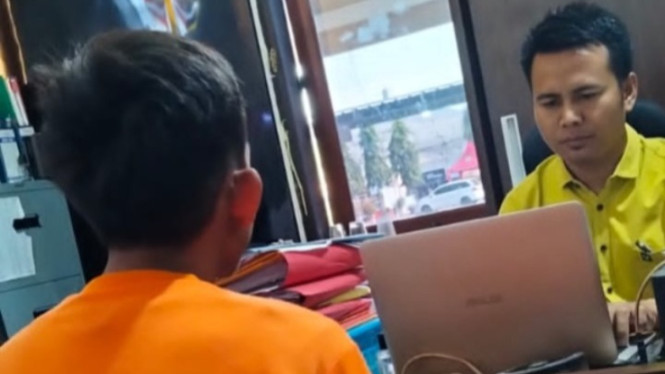 Pelaku sindikat curanmor saat penyidikan