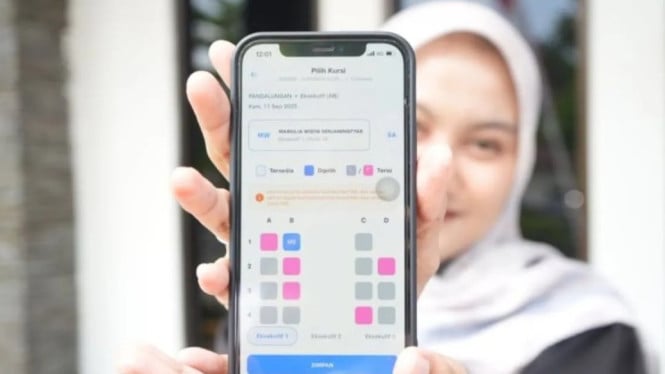 Keterangan: Fitur Female Seat khusus penumpang perempuan