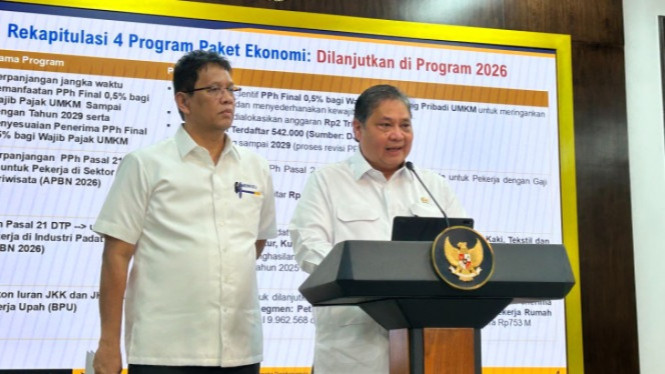 Purbaya Yudhi Sadewa dan Airlangga Hartarto