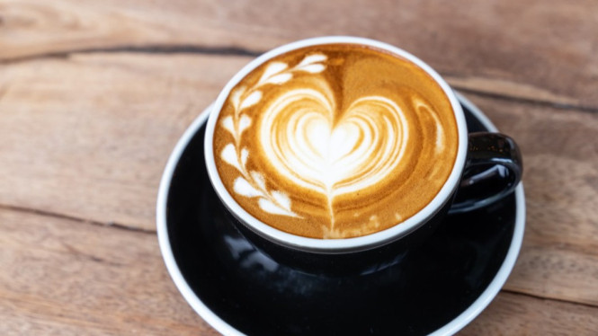 Ilustrasi pumpkin spice latte yang gurih dan menggugah selera