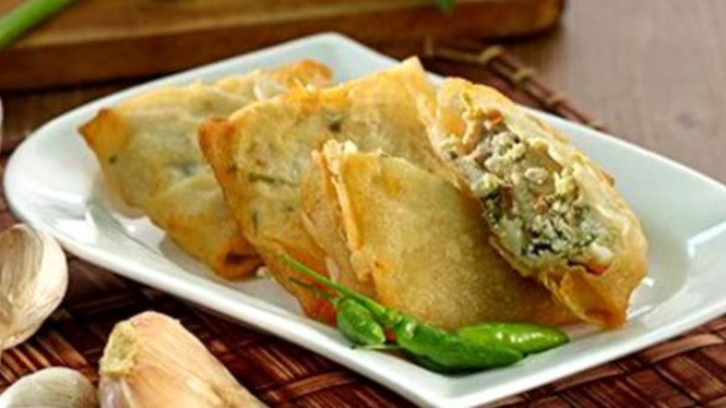 Gurihnya martabak udang tahu, mudah dibuat di rumah