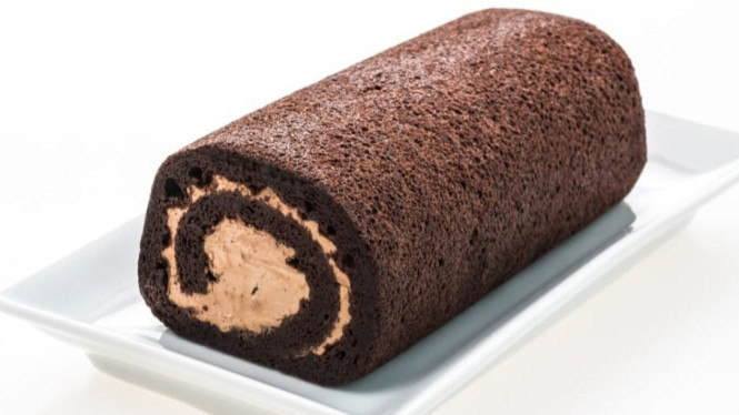Kue bolu gulung ketan hitam super lezat