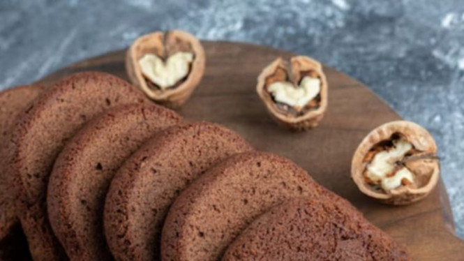 Kue lembut yang sangat lezat chocolate chiffon cake