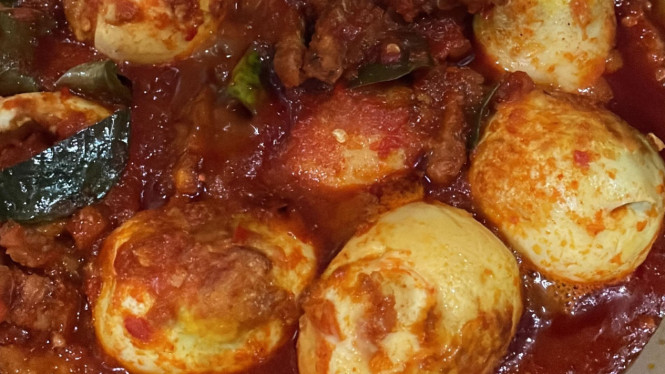 Telur tempe balado pedas gurih bikin nagih
