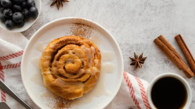 Cinnamon roll pancake lezat mudah dibuat