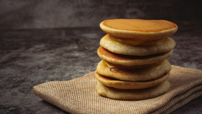 Dorayaki kopi yang lembut dan wangi aromatik