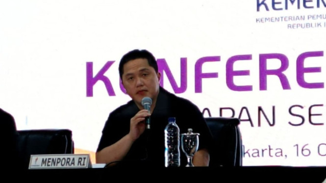 Ketua Umum PSSI dan Menpora, Erick Thohir