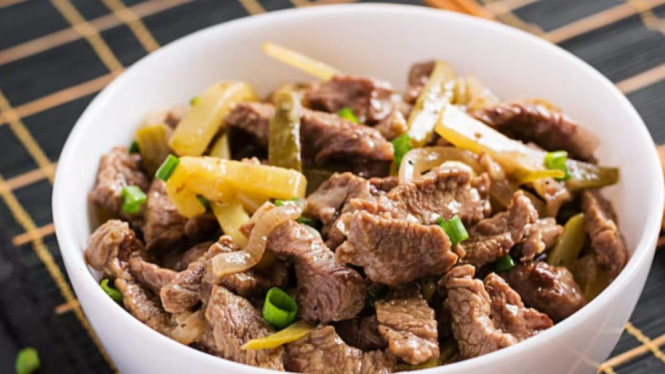 Hidangan daging lada hitam