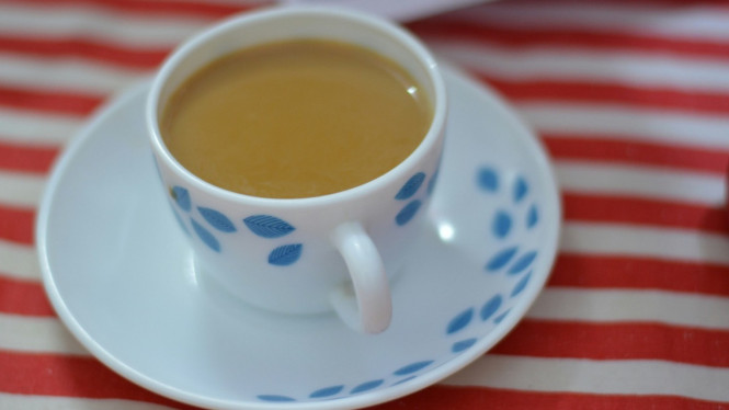 Teh tarik yang cocok diminum dengan pempek