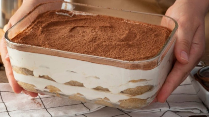 Dessert mewah tiramisu brownies