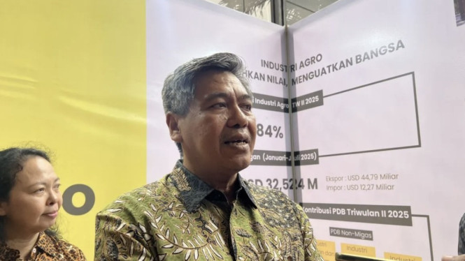 Putu Juli Ardika beri keterangan di Pameran Industri Agro