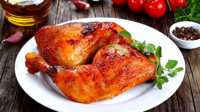 Ayam panggang gurih, juicy, dan matang sempurna tanpa minyak berlebih