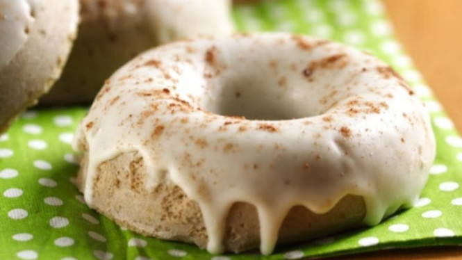 Donat kukus susu milo untuk bekal sekolah