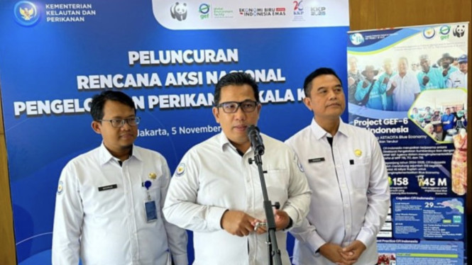 Hendra Siry beri keterangan usai peluncuran RAN PPSK