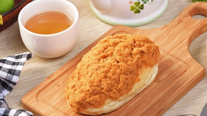Roti abon ala bakery teman minum teh