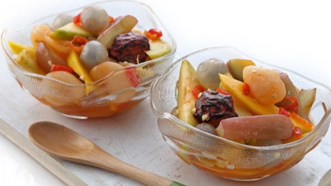 Asinan buah kiamboy mudah dibuat rasa segar