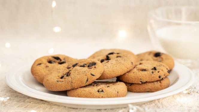 Ilustrasi banana soft cookies yang manis dan lezat