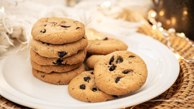 Ilustrasi pumpkin soft cookies yang manis dengan wangi cinnamon