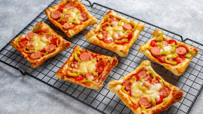 Camilan lezat pizza mini