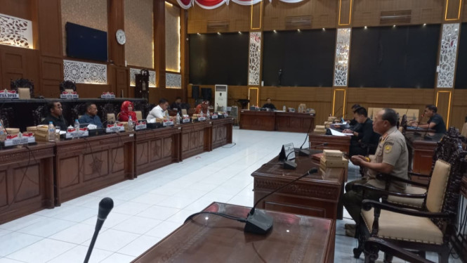 Suasana rapat koordinasi
