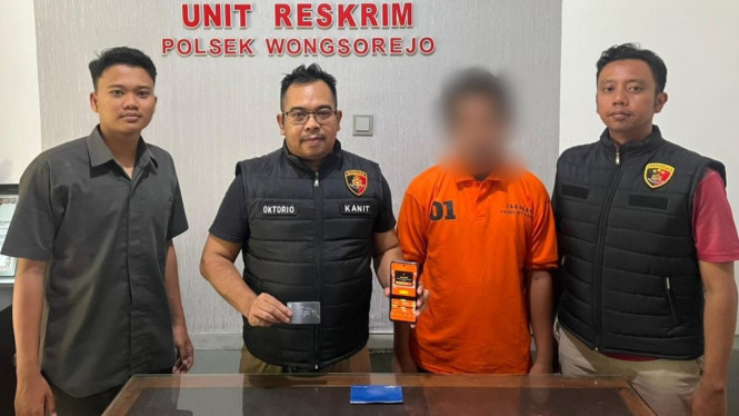Tersangka judi online Riki ditangkap Reskrim Polsek Wongsorejo