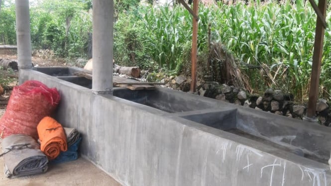 Kandang sapi Bumdes Bengkak senilai Rp 21,6 juta yang kosong