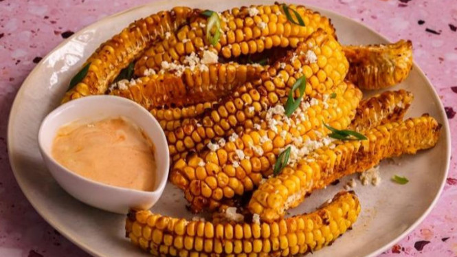 Corn ribs camilan unik vegan friendly