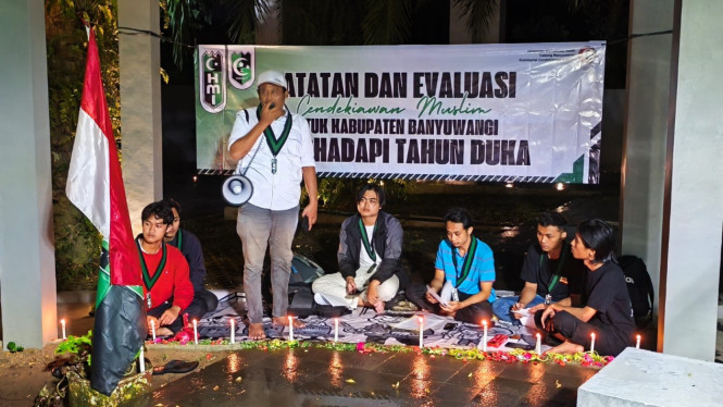 HMI Cabang Banyuwangi Gelar Aksi Refleksi Akhir Tahun