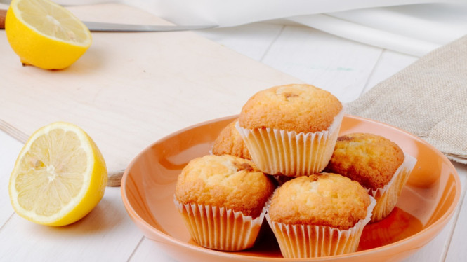 Segar dan manisnya lemon ricotta muffin