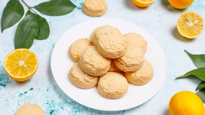 Lemon cookie manis asamnya bikin nagih