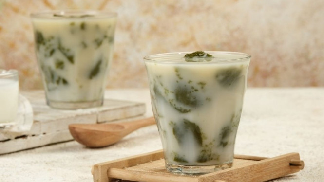 Es cincau hijau minuman segar pelepas dahaga