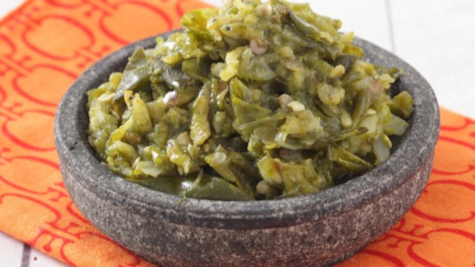Sambal teri ijo stok lauk mudah diikuti