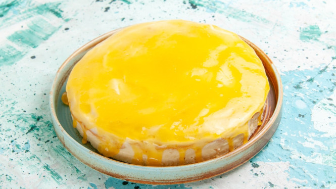 Pudding lemon yang manis, asam, dan lembut