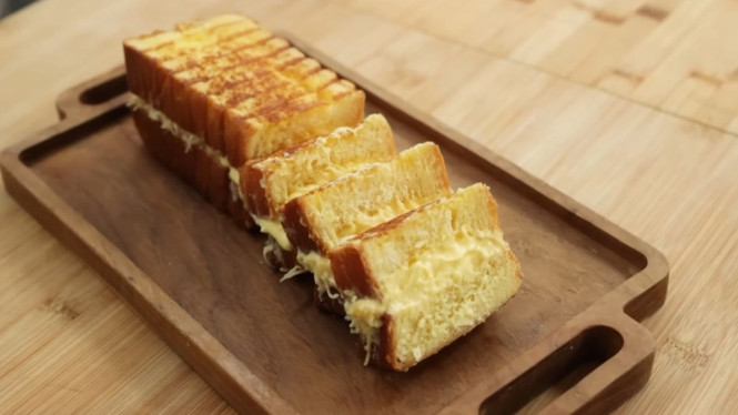 Bolu bakar keju rasanya bikin ketagihan