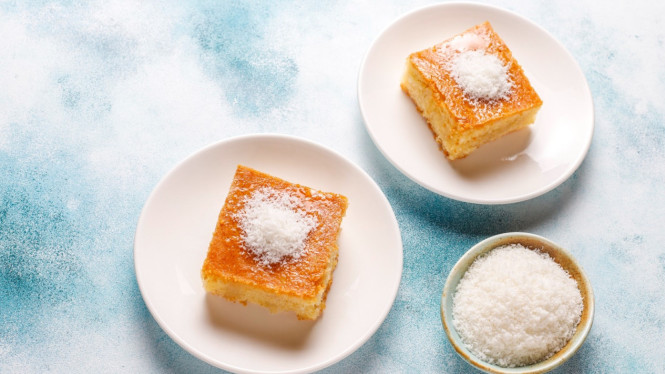Lemon bars yang manis dan segar