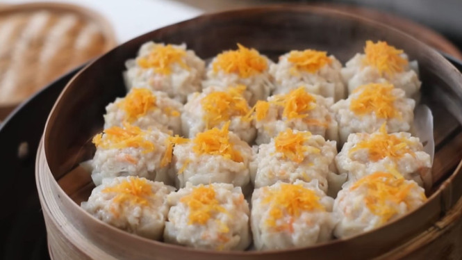Dimsum ayam lembut, takjil favorit bulan puasa