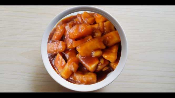 Singkong rebus karamel gula merah ide takjil