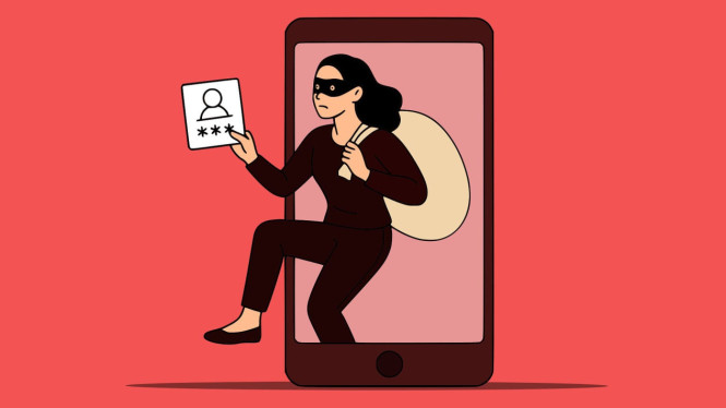 Ilustrasi modus penipuan digital saat THR cair.