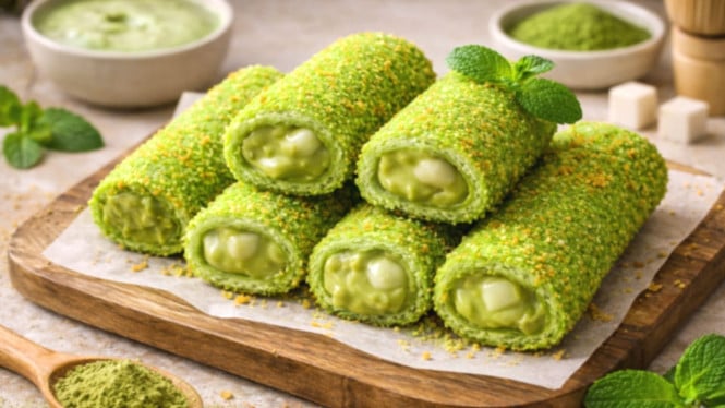 Risol matcha viral yang gurih!