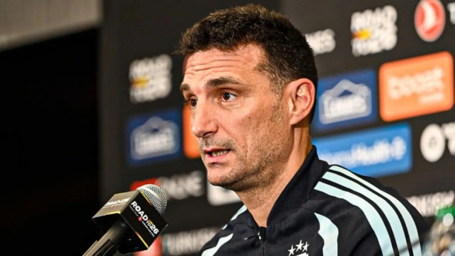 Pelatih tim nasional Argentina Lionel Scaloni. Asosiasi Sepak Bola Argentina/AFA.