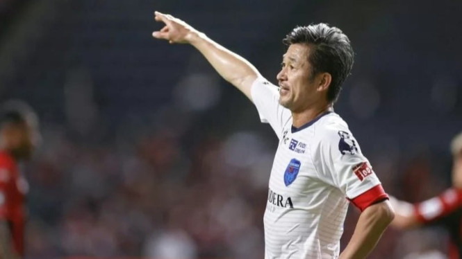 Striker veteran asal Jepang Kazuyoshi Miura.