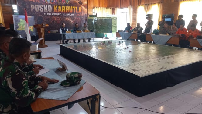 Rapat pemaparan terkait penanganan karhutla Bromo