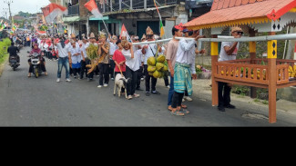 Ribuan Warga Desa Sukamanah Konvoi Boyong 300 Dongdang