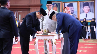 Bupati Rudy Susmanto Lantik Pejabat Administrator, Pengawas, dan Fungsional