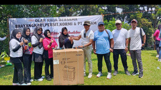 PT Antam UBPE Pongkor Gelar Senam Sehat Bersama Forkopincam Nanggung, Wujudkan Sinergitas TNI-Polri dan Masyarakat