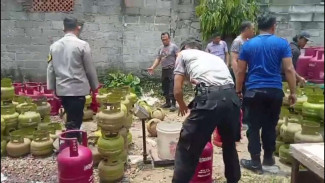 Sindikat Pengoplos Gas Subsidi di Cileungsi Bogor Diringkus Polisi