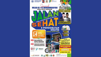Gebyar Milad Muhammadiyah Bogor: Jalan Sehat Hadiahnya Umroh, Aksi Sosial dan Edukatif hingga Ajak Warga Hijaukan Kota