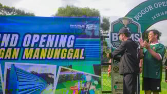 Rampung Direvitalisasi, Lapangan Mini Soccer Manunggal Resmi Dibuka Lagi