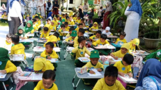 Semarak Muhammadiyah ke-113, TK ABA se-Kota Bogor Gelar Lomba Mewarnai dan Kuis Islami